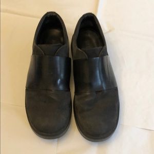 Bikkembergs Black Leather/Rubber slip ons sz.12